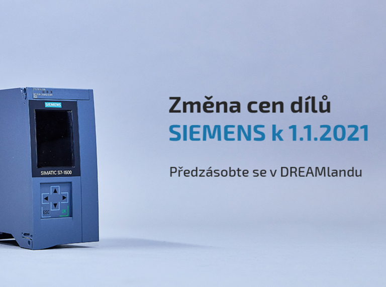Prisændring på Siemens dele pr. 1/1/2021