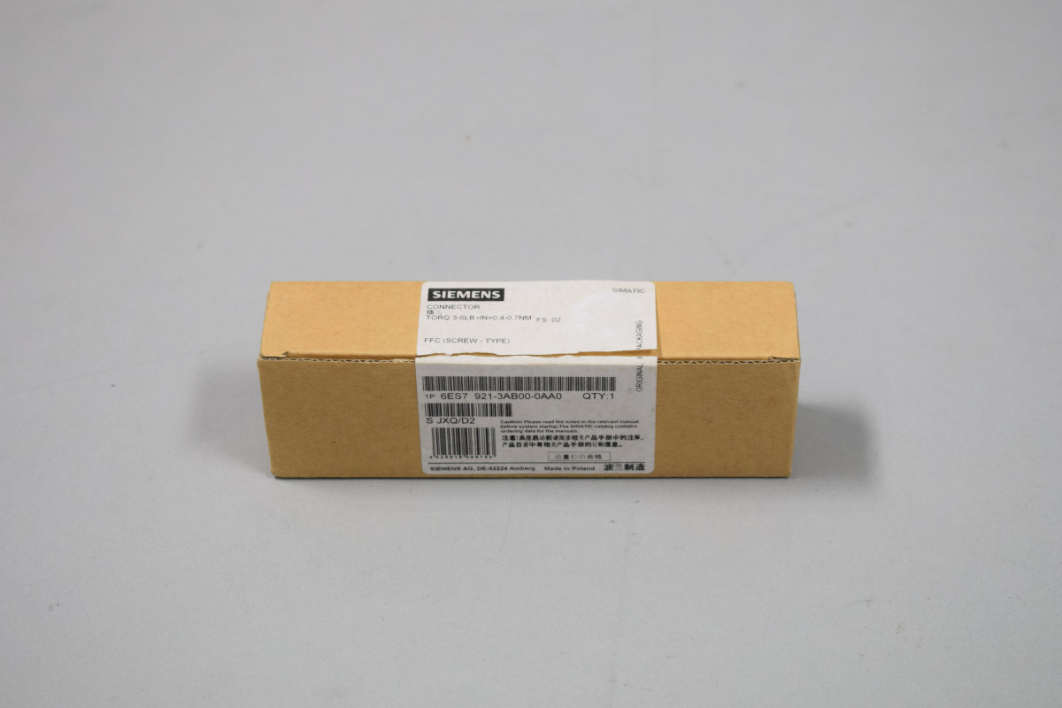 6ES7921-3AB00-0AA0 Nei an engem oppene Pak