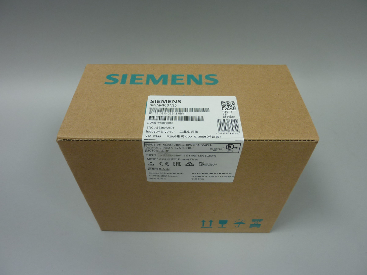 6SL3210-5BB12-5BV1 Novo u zatvorenom pakiranju