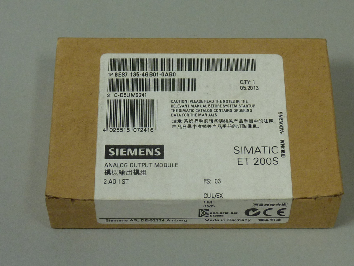 6ES7135-4GB01-0AB0 Ny i forseglet pakke