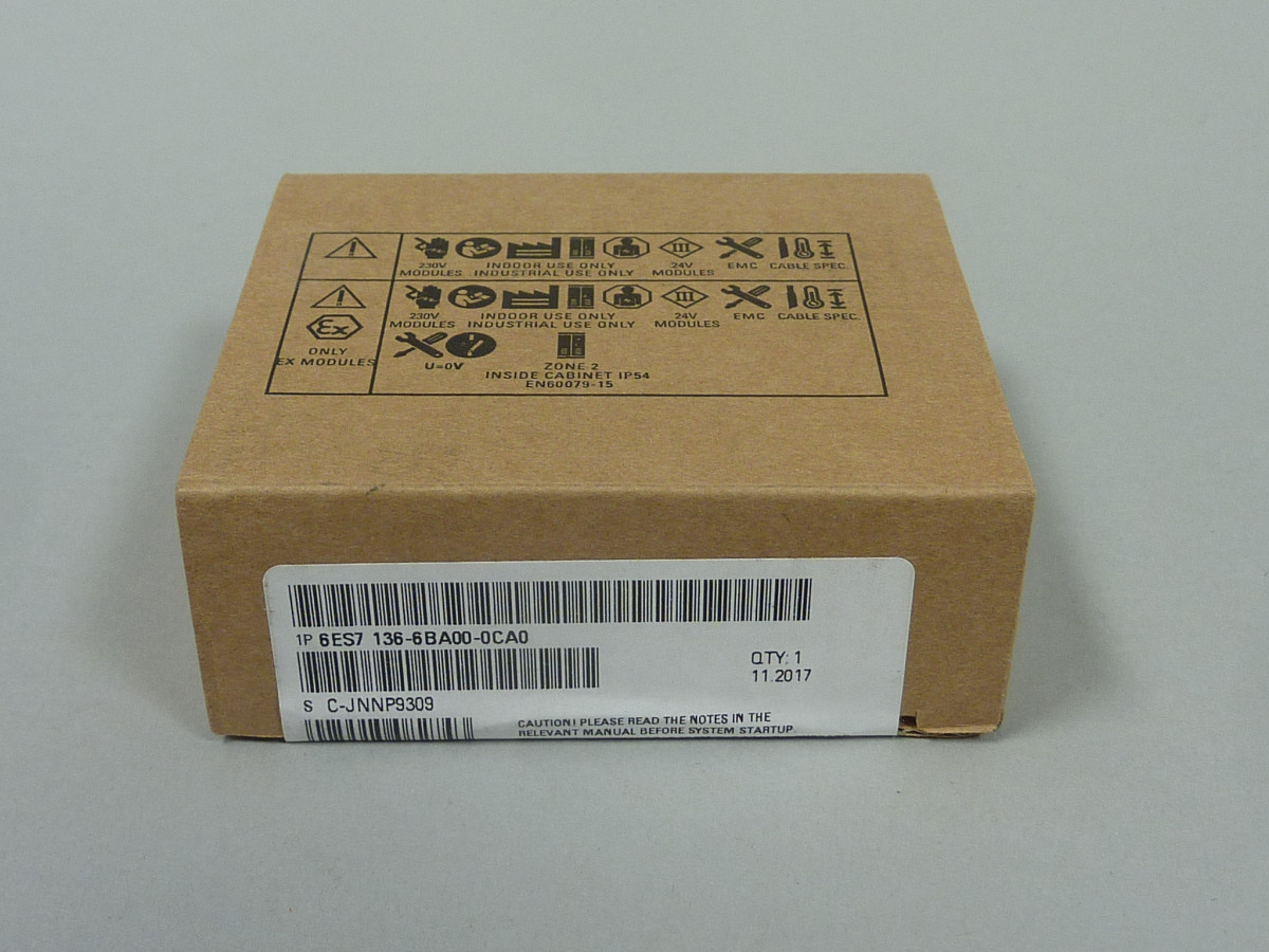 6ES7136-6BA00-0CA0 Novo u zatvorenom pakiranju