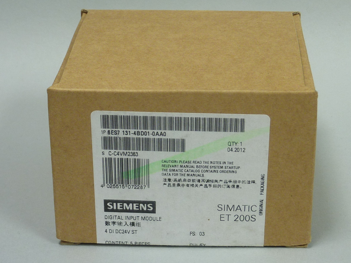 6ES7131-4BD01-0AA0 New in an open package