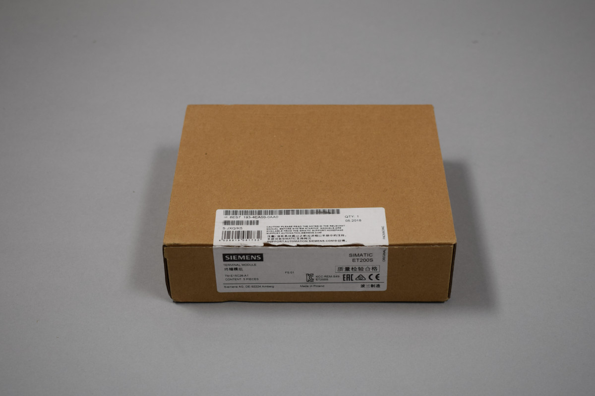 6ES7193-4CA50-0AA0 Nei an engem oppene Pak