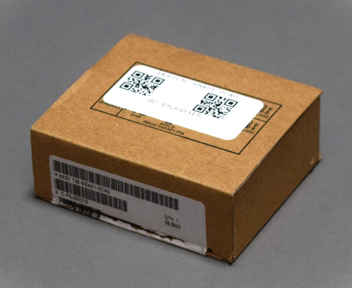6ES7136-6BA01-0CA0 Ny i åben pakke