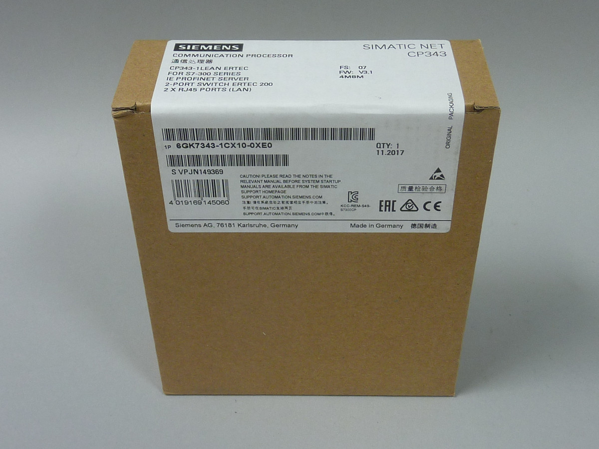 6GK7343-1CX10-0XE0 Neu in versiegelter Verpackung