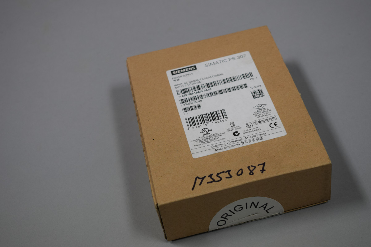 6ES7307-1BA01-0AA0 Neu in einer offenen Verpackung