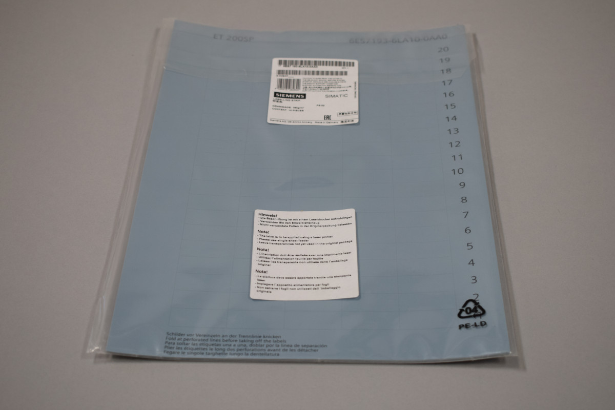 6ES7193-6LA10-0AA0 Neu in versiegelter Verpackung