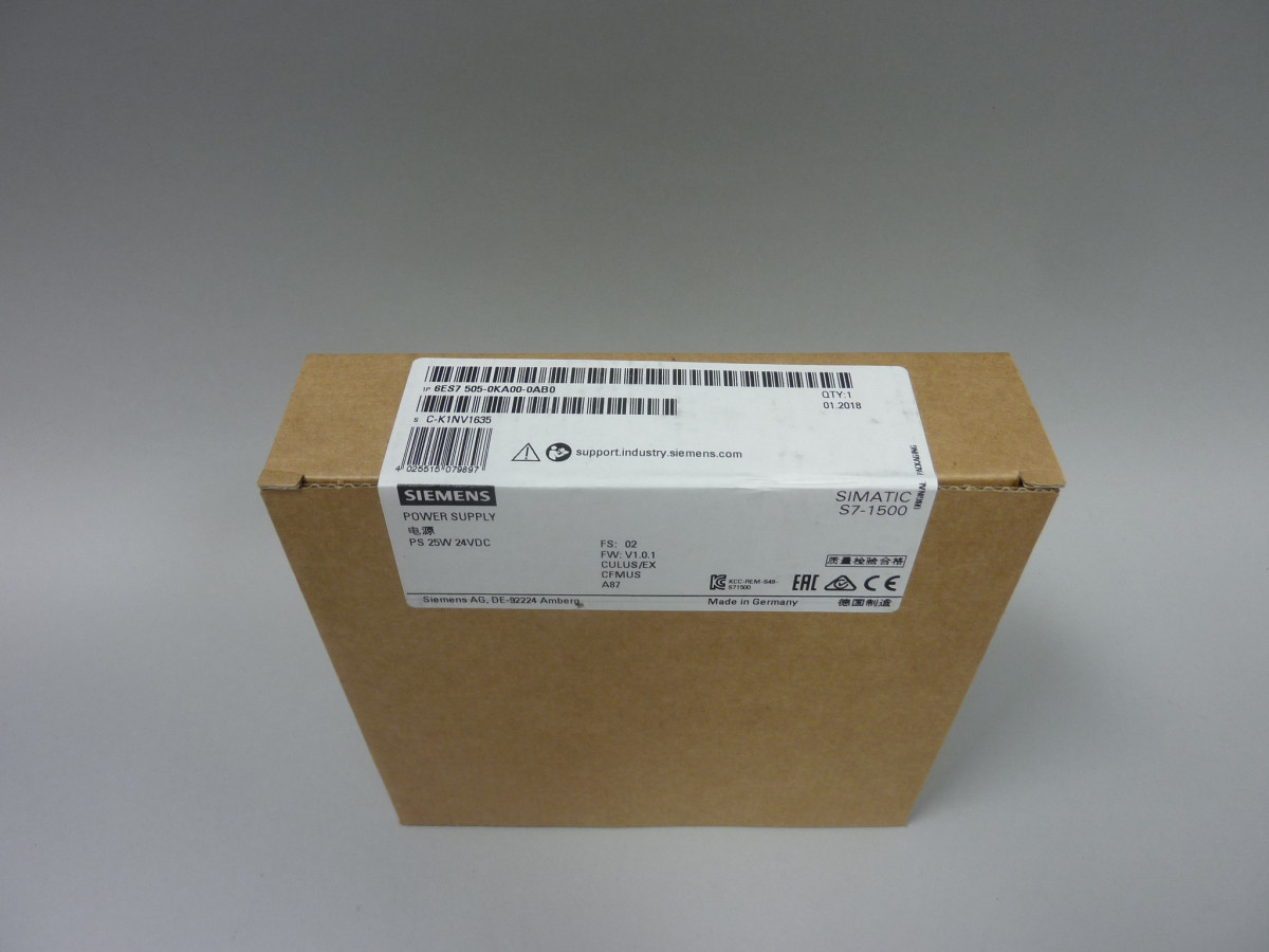 6ES7505-0KA00-0AB0 Ny i forseglet pakke