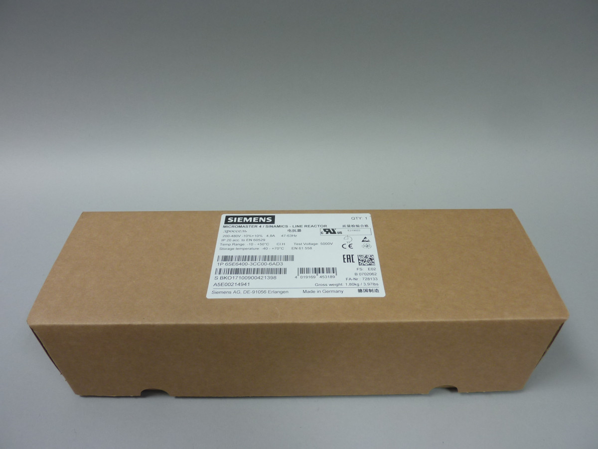 6SE6400-3CC00-6AD3 Neu in versiegelter Verpackung
