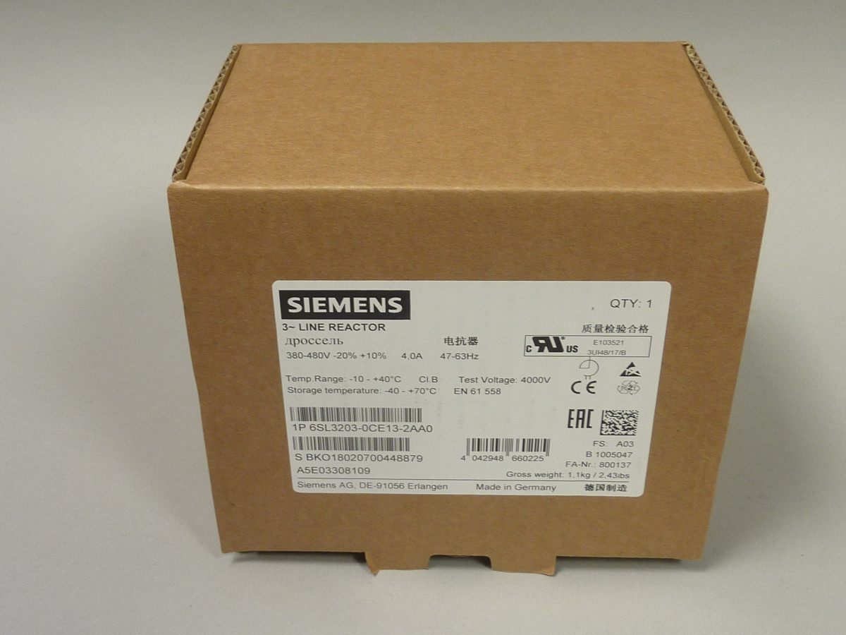 6SL3203-0CE13-2AA0 Ny i forseglet pakke
