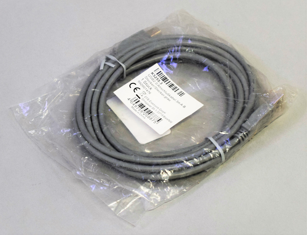 USB2.0 Connection Cable A-B, M-M, 3.0m, grey, Clas Nou in ambalaj sigilat