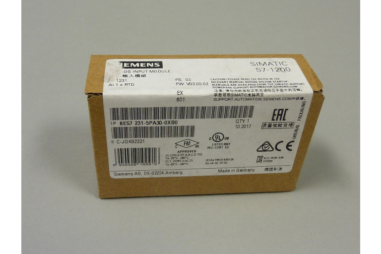 6ES7231-5PA30-0XB0 Nuevo en paquete sellado