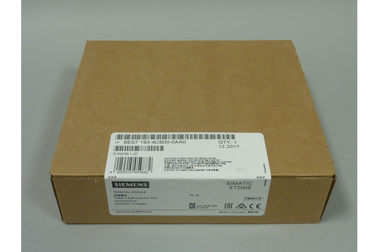 6ES7193-4CB00-0AA0 New in sealed package