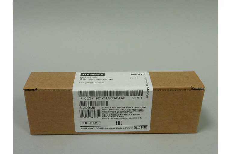 6ES7921-3AG00-0AA0 New in sealed package