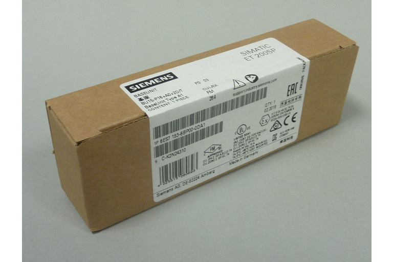 6ES7193-6BP00-0DA1 New in sealed package