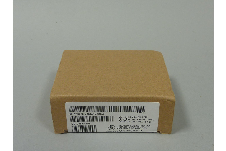 6ES7972-0BA12-0XA0 New in sealed package