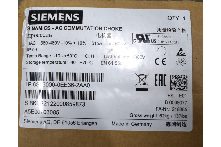 6SL3000-0EE36-2AA0 New in sealed package