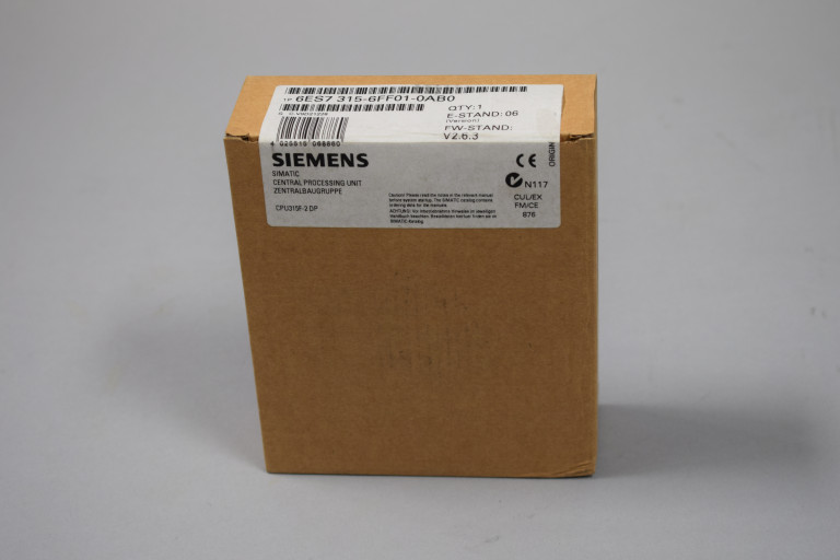 6ES7315-6FF01-0AB0 Ny i forseglet pakke