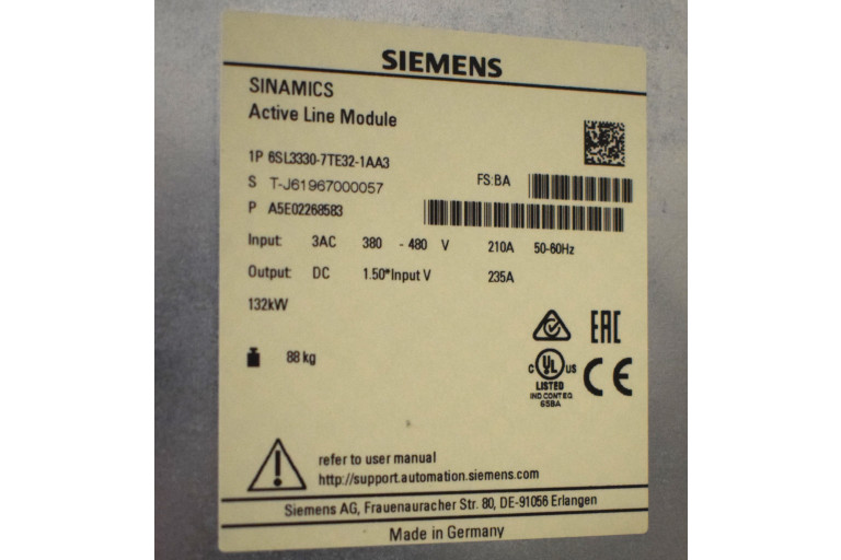 6SL3330-7TE32-1AA3 Used