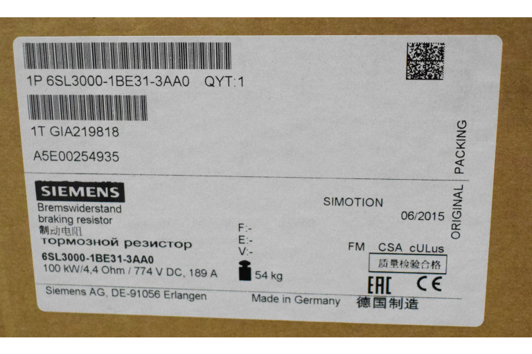 6SL3000-1BE31-3AA0 New in sealed package