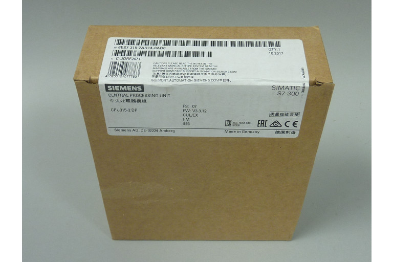 6ES7315-2AH14-0AB0 Neu in versiegelter Verpackung