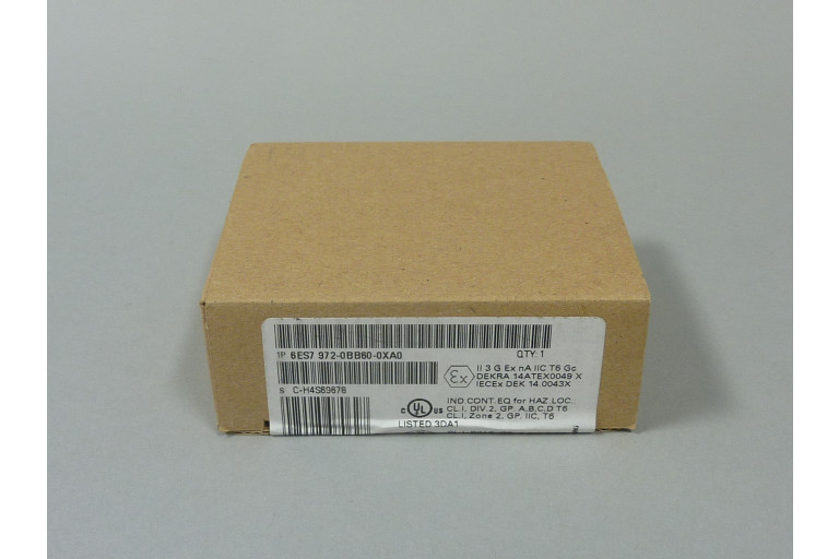 6ES7972-0BB60-0XA0 Ny i forseglet pakke