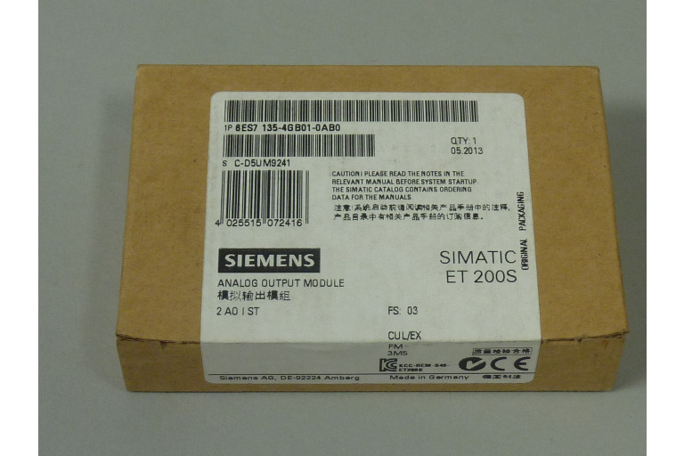 6ES7135-4GB01-0AB0 Ny i forseglet pakke
