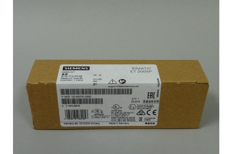 6ES7193-6BP20-0BB0 New in sealed package