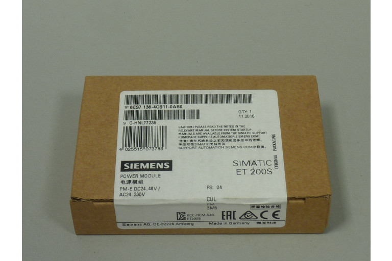 6ES7138-4CB11-0AB0 Nei am zouene Pak
