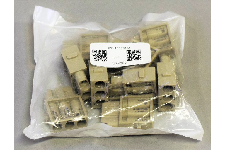 09140033101 Han Modular 3 C Module female 40A New in sealed package