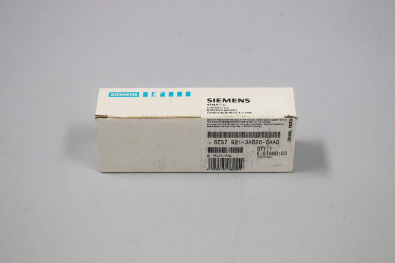 6ES7921-3AB20-0AA0 Neu in einer offenen Verpackung